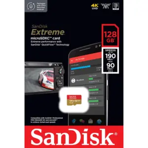 SanDisk Extreme microSDXC UHS-I Card - 190 MBPS